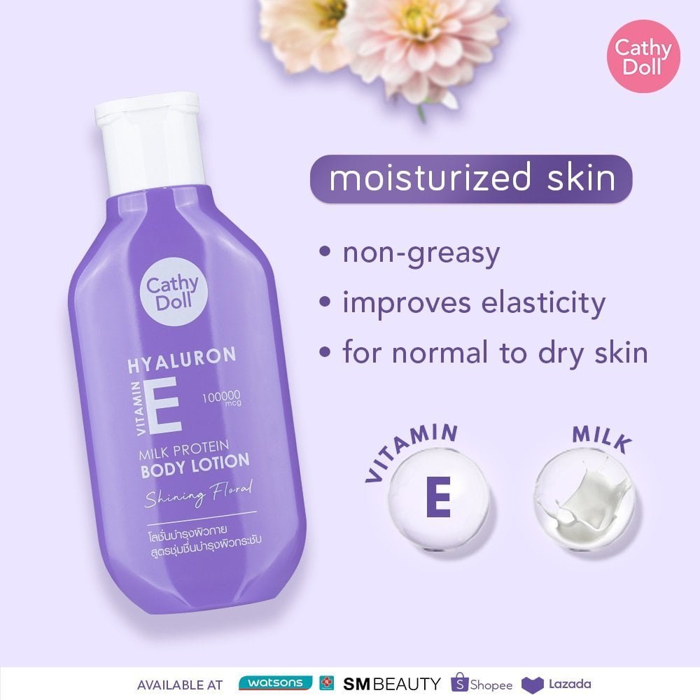 Cathy Doll Hyaluron Vitamin E Milk Protion Body Lotion Flipmart