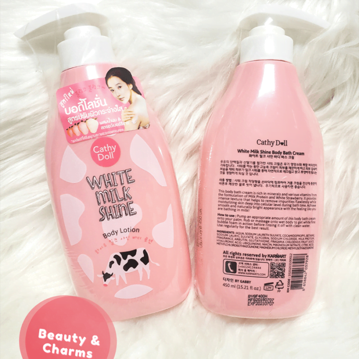 Cathy Doll White Milk Shine Body Lotion