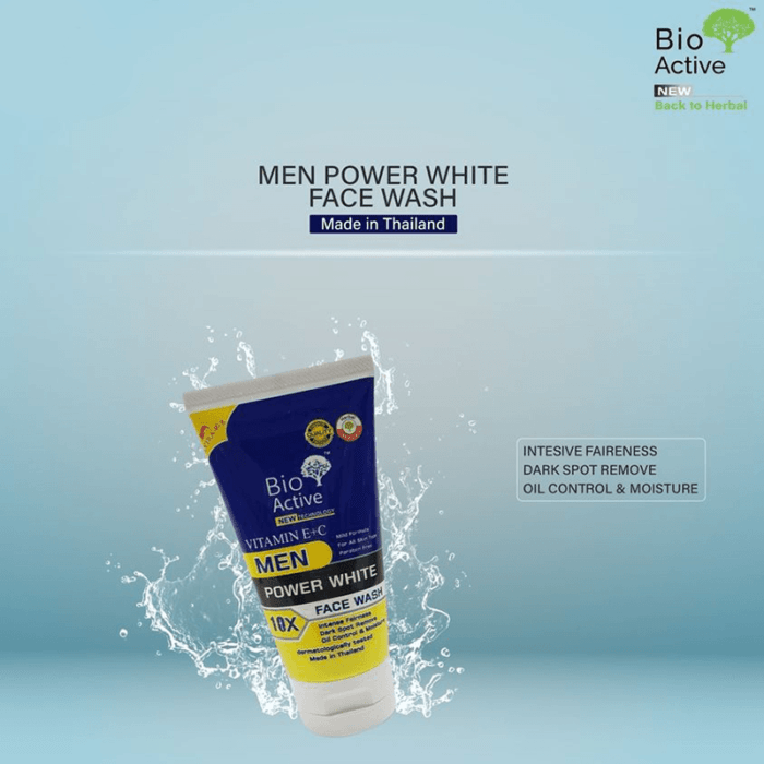 Bio Active Men Power White Face Wash Bio Active Men Power White Face Wash