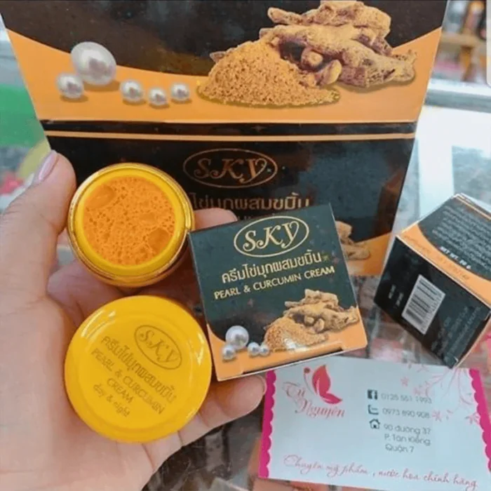Sky Pearl and Curcumin Whitening Cream