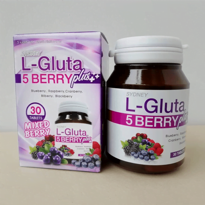 L Gluta 5 Berry Plus Whitening Capsule L Gluta 5 Berry Plus Whitening Capsule