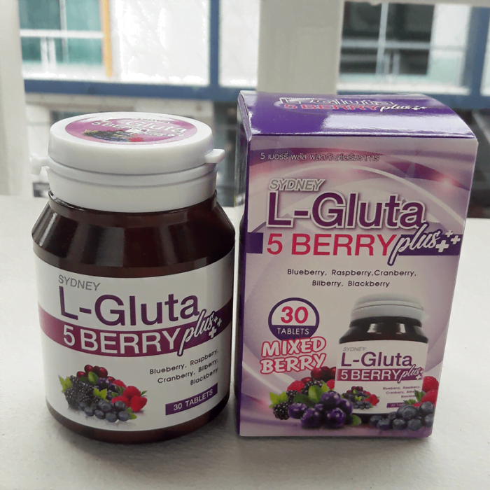 L Gluta 5 Berry Plus Whitening Capsule L Gluta 5 Berry Plus Whitening Capsule