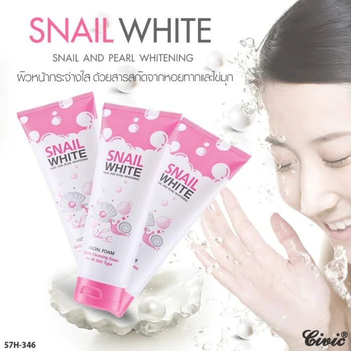 Snail White Snail And Pearl Whitening Facial Foam