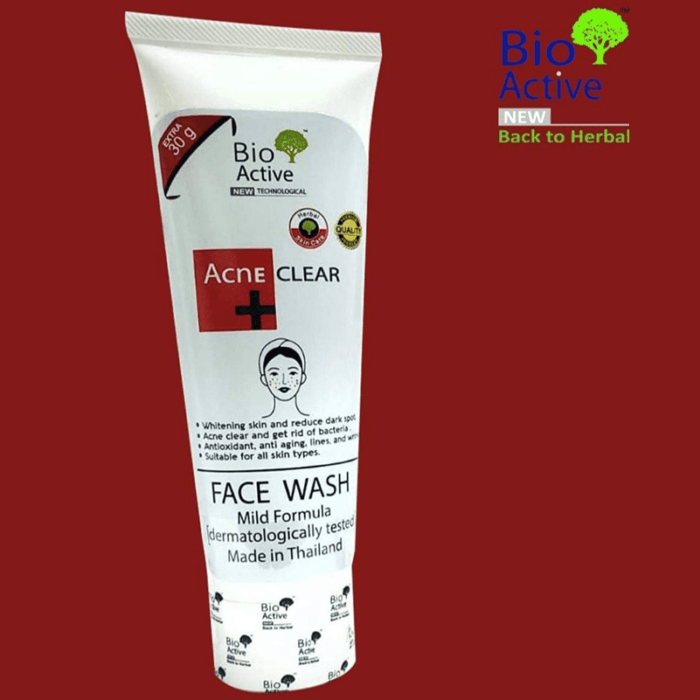Bio Active Acne Clear Face Wash