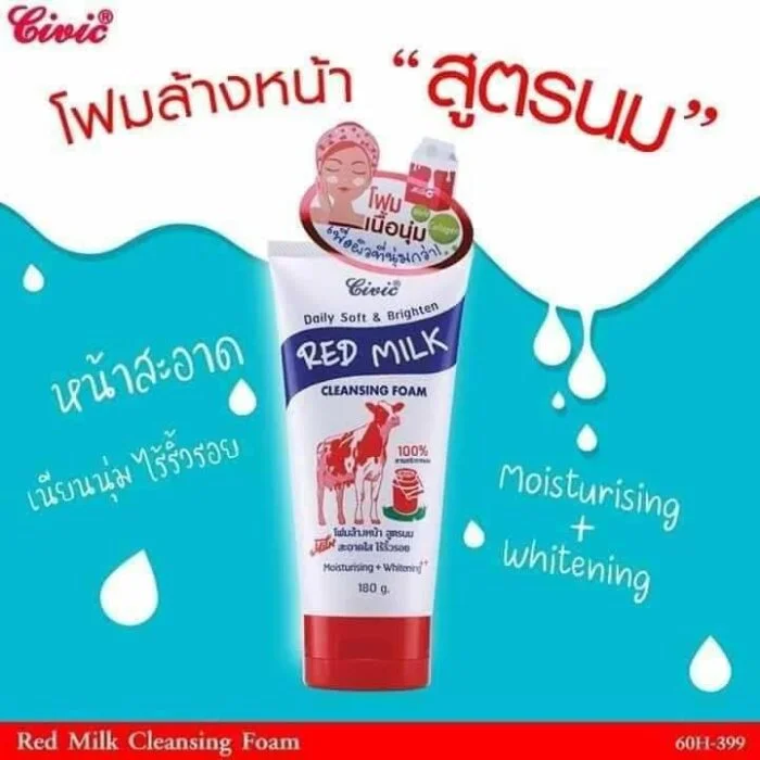 Civic Red Milk Cleansing Foam Face Wash
