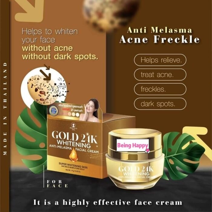 Gold 24K Whitening Anti Melasma Facial Cream Gold 24K Whitening Anti Melasma Facial Cream