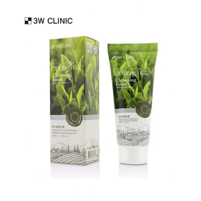 3W Clinic Green Tea Cleansing Foam