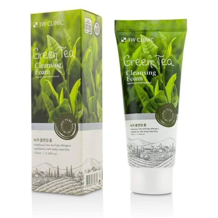 3W Clinic Green Tea Cleansing Foam 3W Clinic Green Tea Cleansing Foam