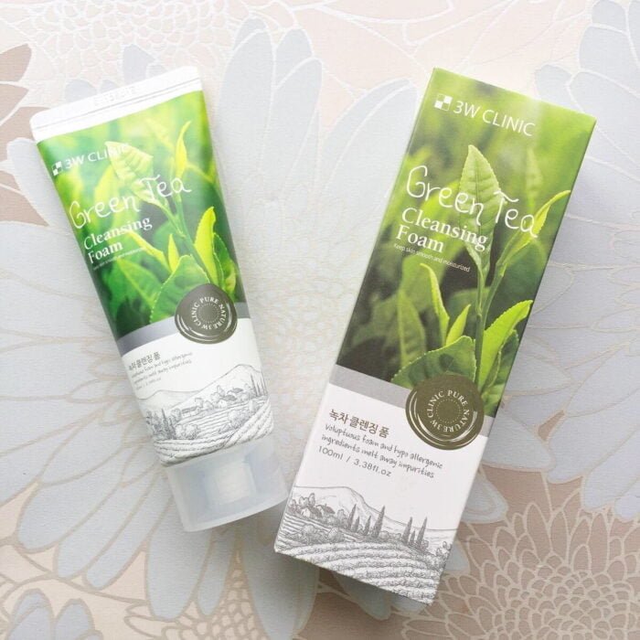 3W Clinic Green Tea Cleansing Foam 3W Clinic Green Tea Cleansing Foam