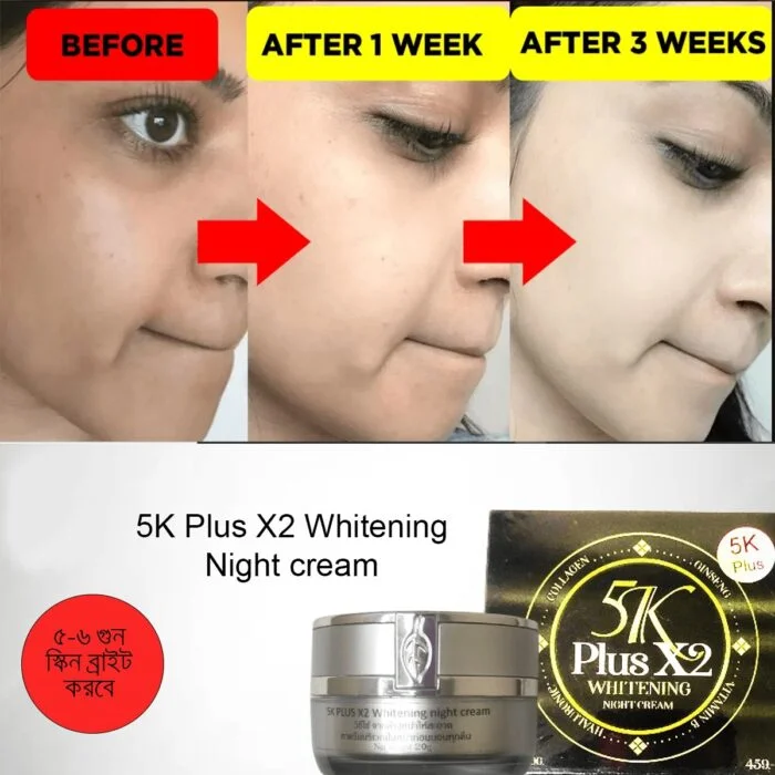 5k Plus X2 Whitening Night Cream