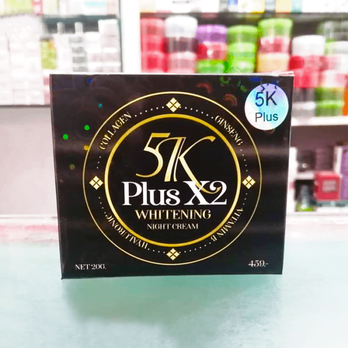 5k Plus X2 Whitening Night Cream 5k Plus X2 Whitening Night Cream