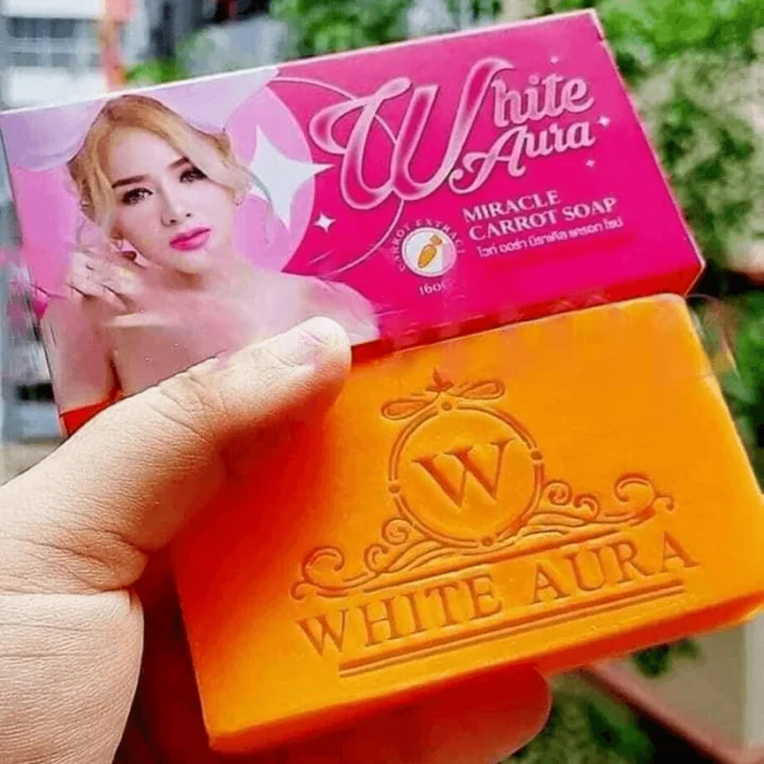 White Aura Miracle Carrot Soap