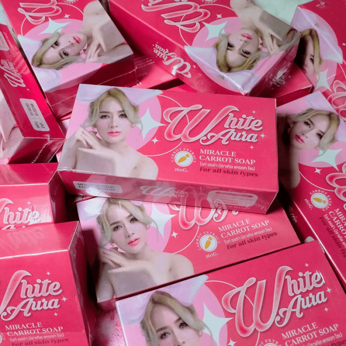White Aura Miracle Carrot Soap