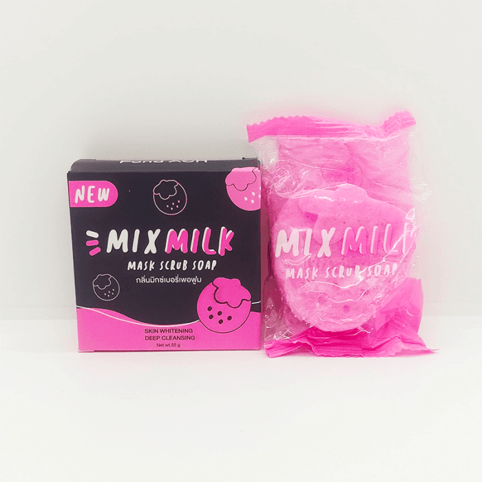 Mix Milk Mask Scrub Soap Mix Milk Mask Scrub Soap