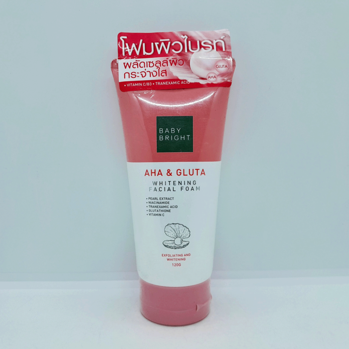 Baby Bright Aha & Gluta Whitening Facial Foam Baby Bright Aha & Gluta Whitening Facial Foam