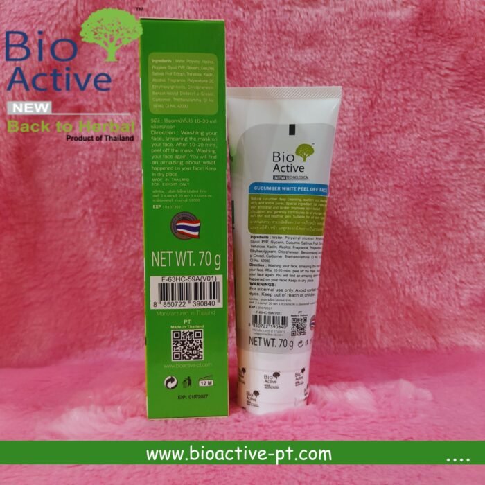 Bio Active Cucumber Peel of Mask