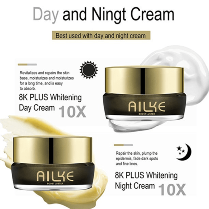 Ailke 8K Plus Whitening Cream 2 IN 1 Set Ailke 8K Plus Whitening Cream 2 IN 1 Set