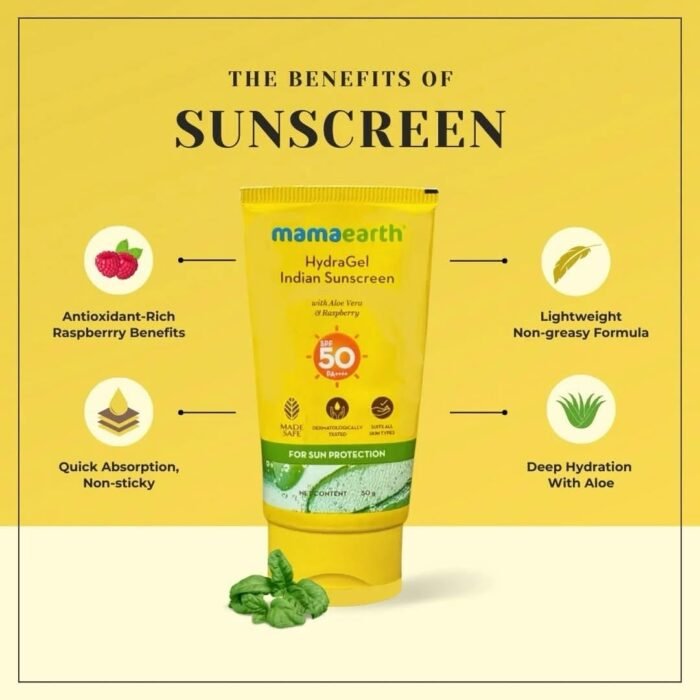 Mamaearth HydraGel Indian Sunscreen Mamaearth HydraGel Indian Sunscreen
