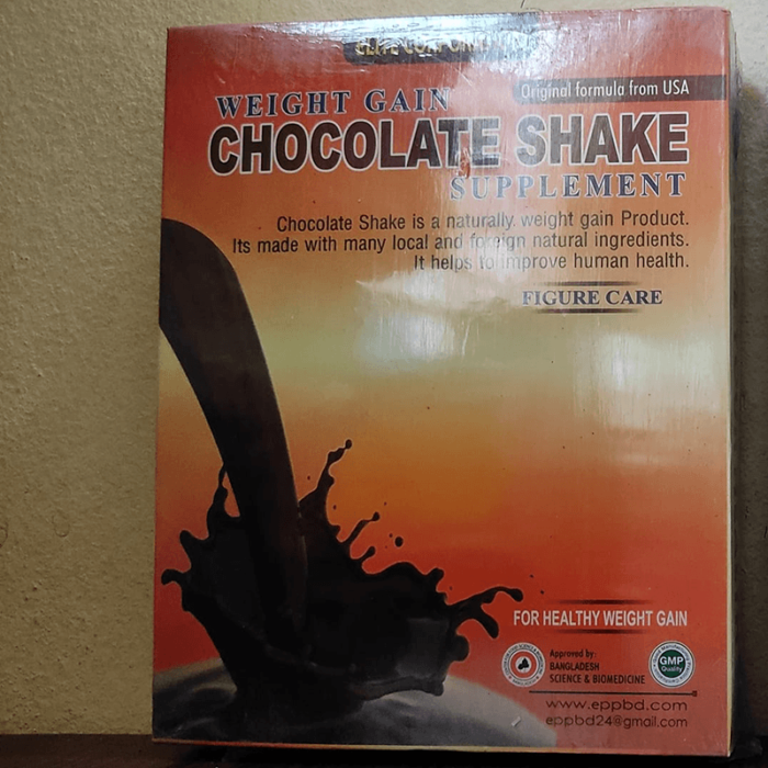 Weight Gain Chocolate Shake Supplement