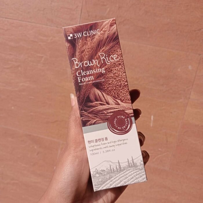 3W Clinic Brown Rice Foam Cleansing