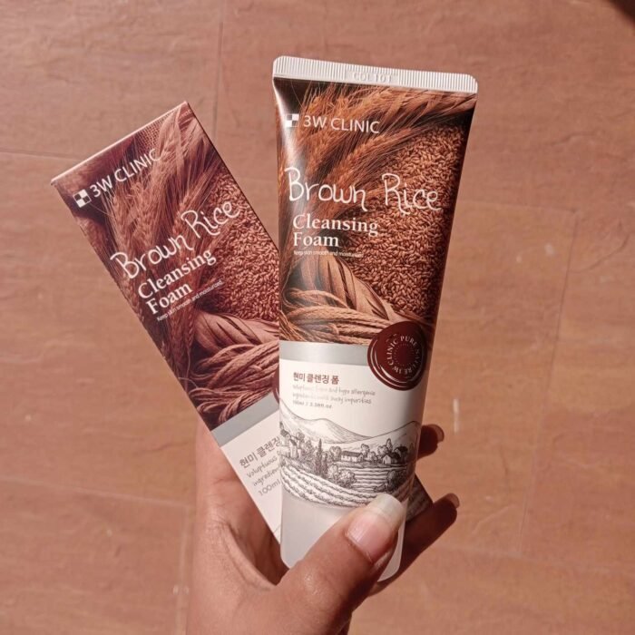 3W Clinic Brown Rice Foam Cleansing