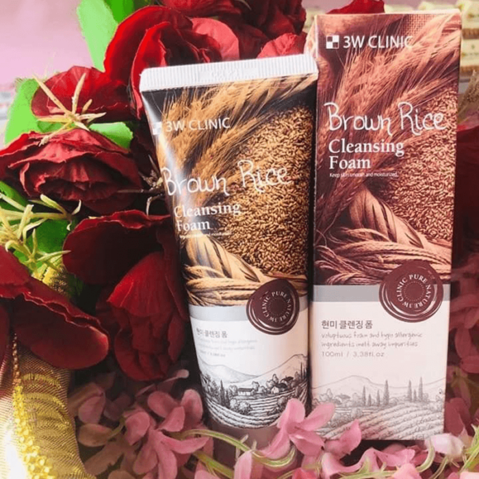 3W Clinic Brown Rice Foam Cleansing