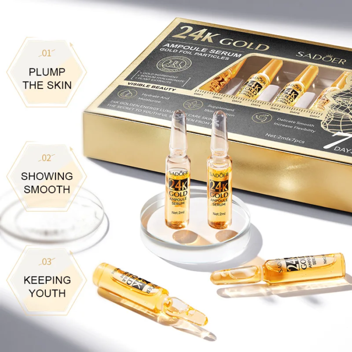 24K GOLD VC Injection Whitening & Brightening Serum