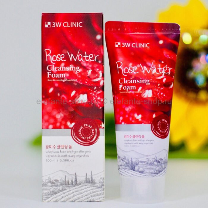 Rose Water Cleansing Foam Facewash Rose Water Cleansing Foam Facewash
