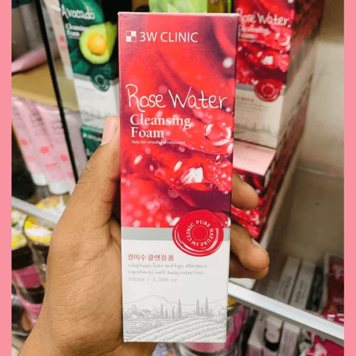 Rose Water Cleansing Foam Facewash Rose Water Cleansing Foam Facewash