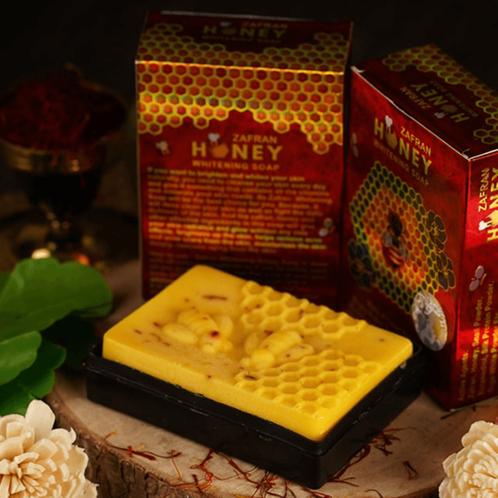 Zafran Honey Whitening Soap Zafran Honey Whitening Soap