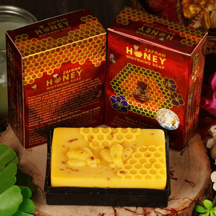 Zafran Honey Whitening Soap Zafran Honey Whitening Soap