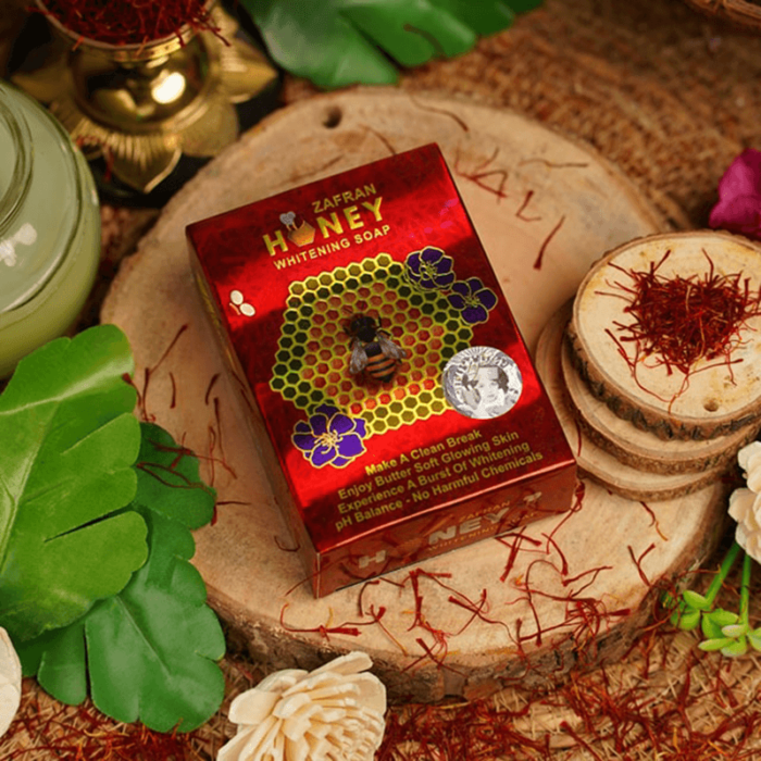 Zafran Honey Whitening Soap Zafran Honey Whitening Soap