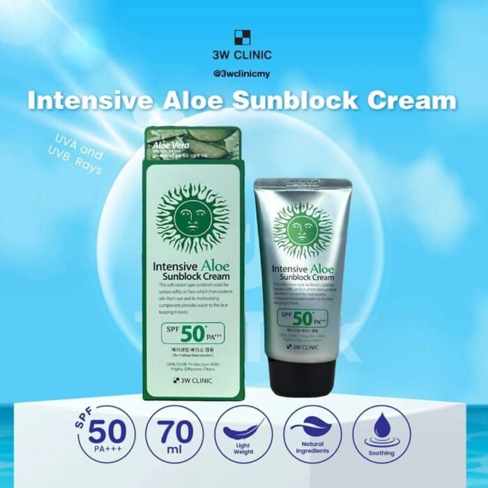3W CLINIC Intensive Aloe Sunblock Cream
