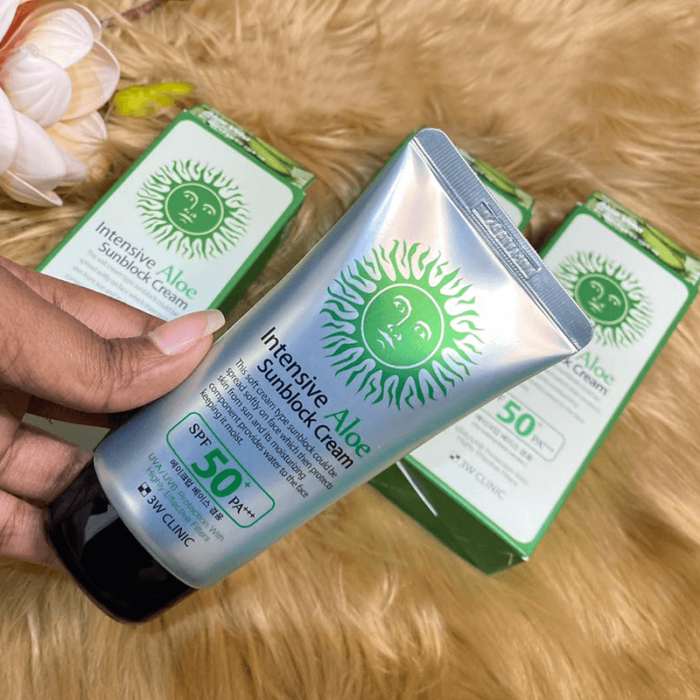 3W CLINIC Intensive Aloe Sunblock Cream