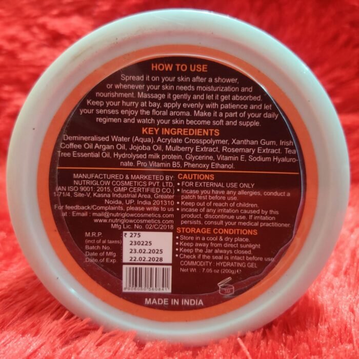 Nutriglow Natural Raw Irish Coffee Face and Body Scrub