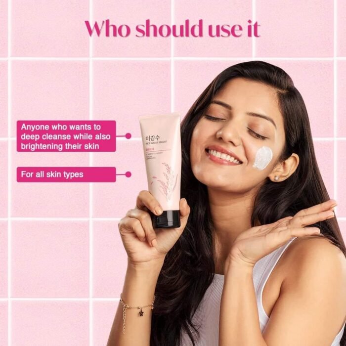 Rice Water Bright Cleansing Foam Face Wash - Image 3