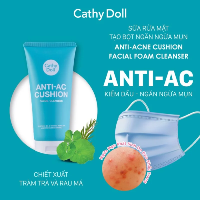 Cathy Doll Anti AC Cushion Facial Cleanser