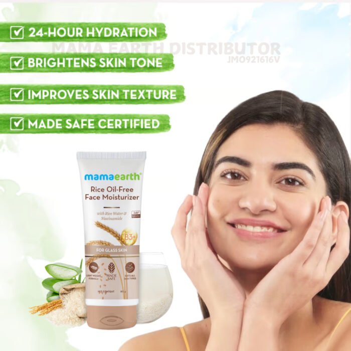 Mamaearth Rice Oil Free Moisturiser Mamaearth Rice Oil Free Moisturiser