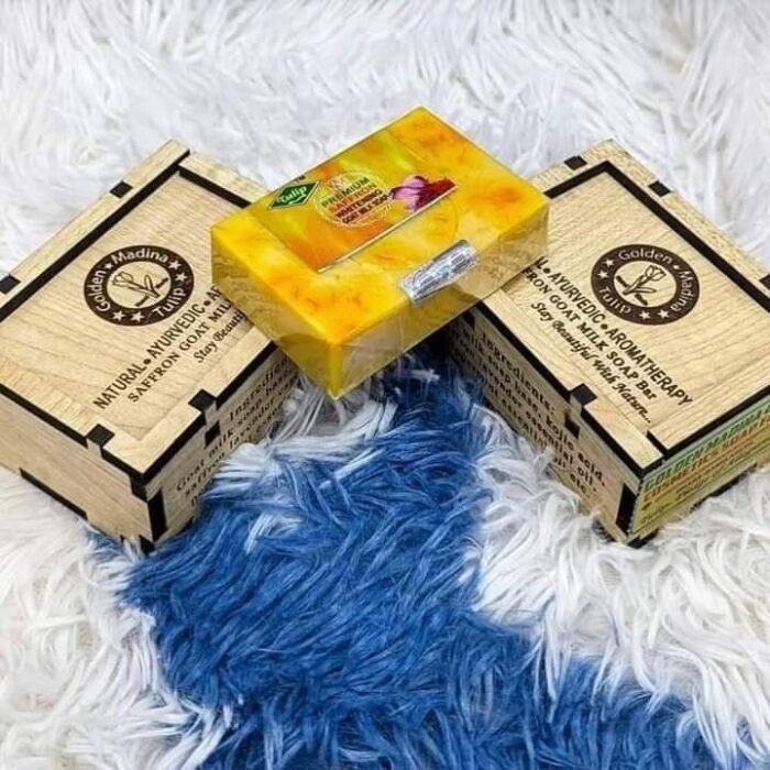 Golden Madina Tulip - Saffron Goat Milk Soap Bar