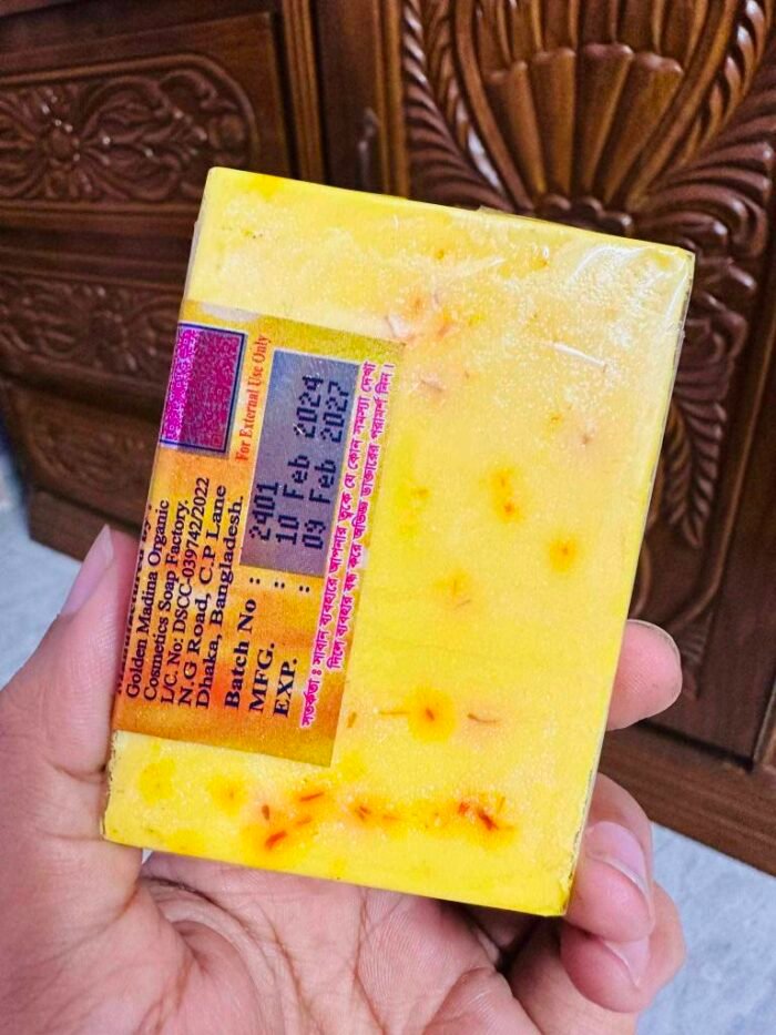 Golden Madina Tulip - Saffron Goat Milk Soap Bar