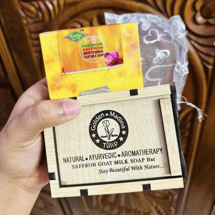Golden Madina Tulip - Saffron Goat Milk Soap Bar