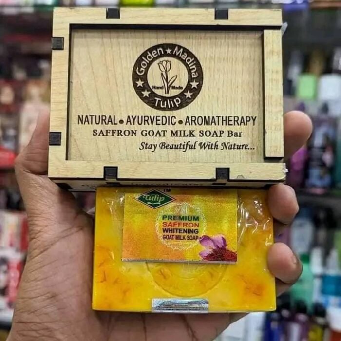 Golden Madina Tulip - Saffron Goat Milk Soap Bar
