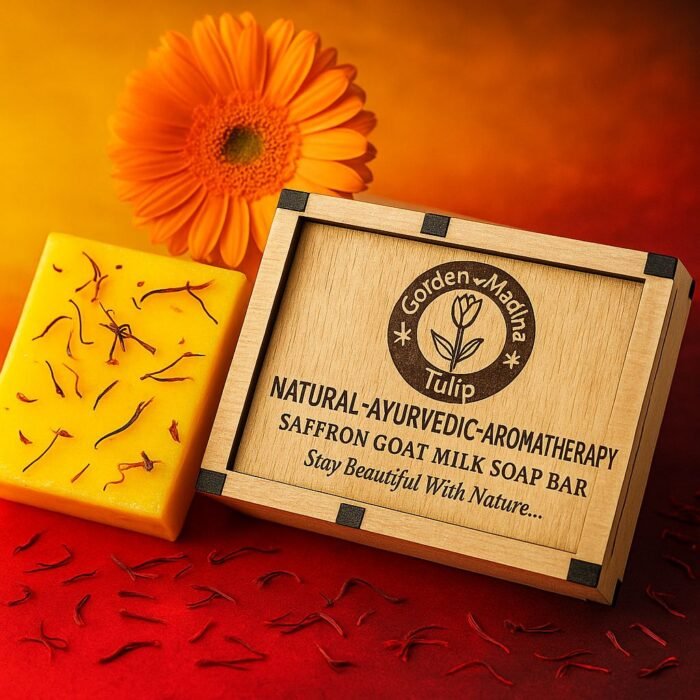 Golden Madina Tulip - Saffron Goat Milk Soap Bar