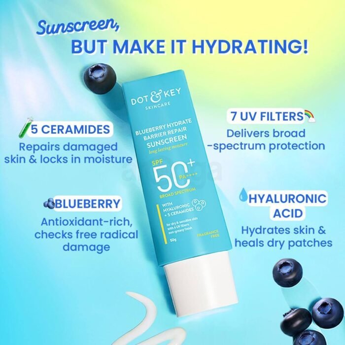 Dot & Key Sunscreen Blueberry Hydrate Barrier Repair Sunscreen Dot & Key Sunscreen Blueberry Hydrate Barrier Repair Sunscreen