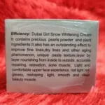 Dubai Girl Snow Whitening Cream