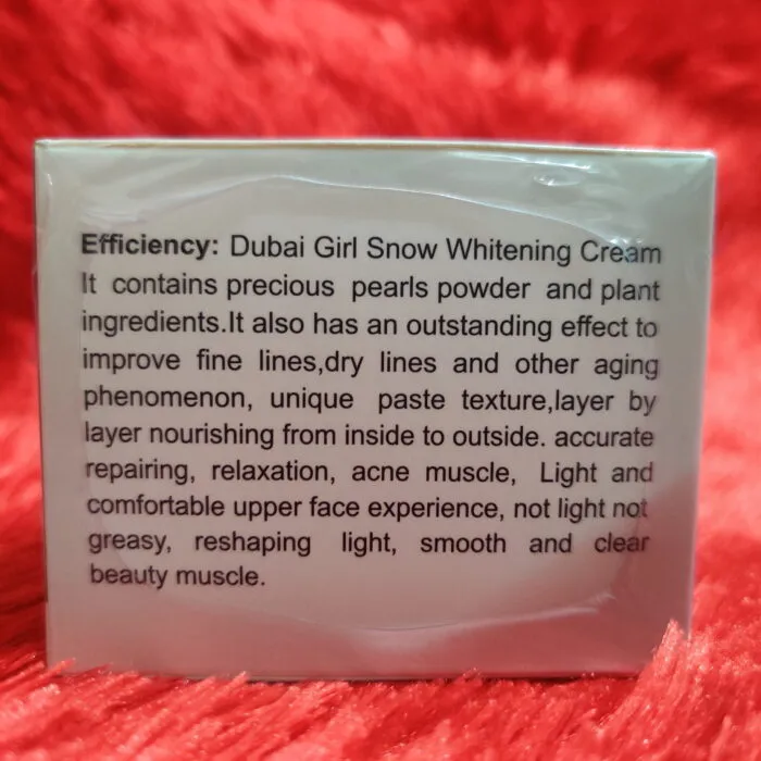 Dubai Girl Snow Whitening Cream