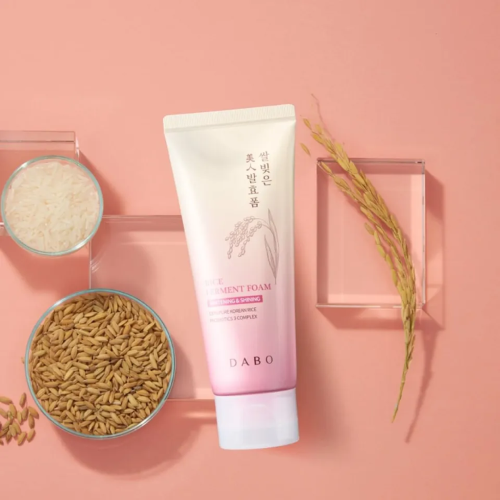 Dabo Whitening & Shining Rice Ferment Foam Face Wash