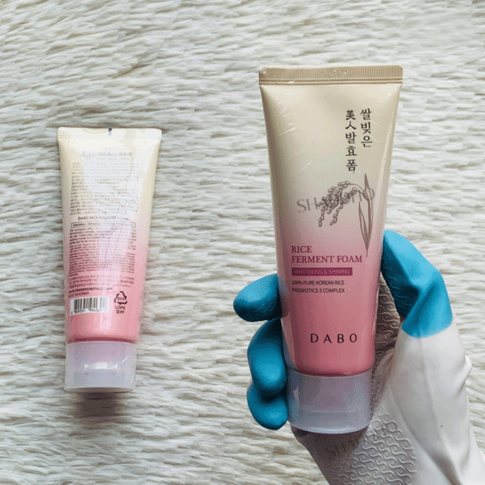 Dabo Whitening & Shining Rice Ferment Foam Face Wash