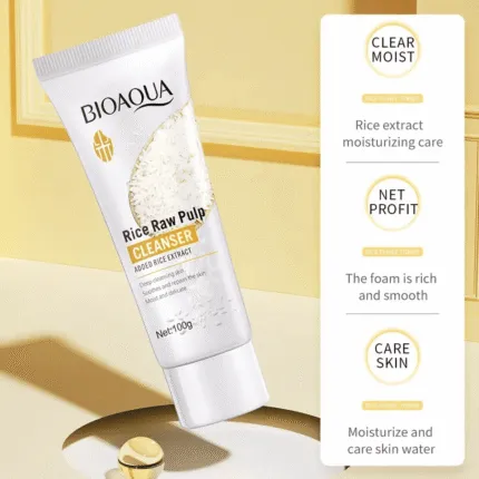 Bioaqua Rice Raw Pulp Facial Cleanser
