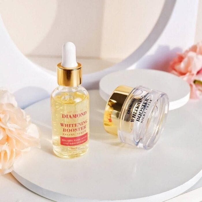 Diamond Whitening Booster Night Cream & Serum Combo